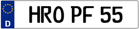 Trailer License Plate